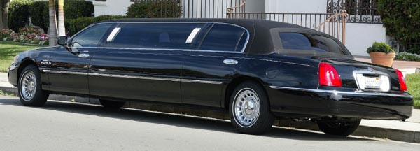 Black Lincoln Continental Limo
