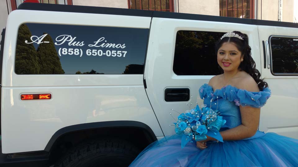15 year old mexican girl with hummer limousine