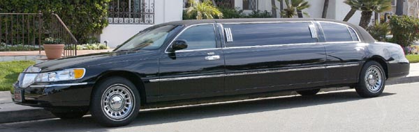 Black Lincoln Continental Limo