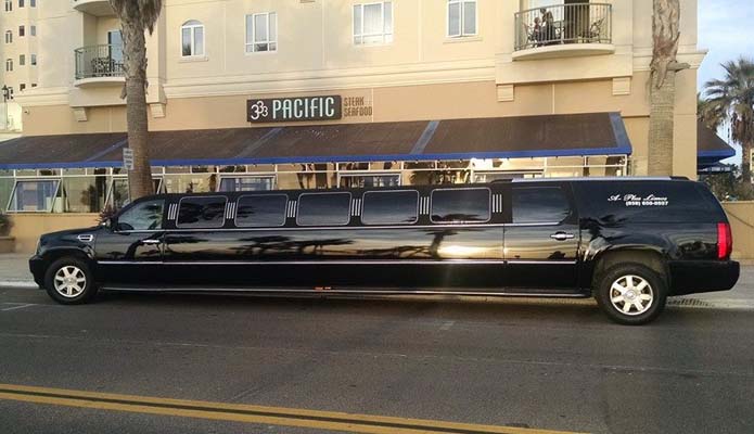 Black Cadillac Escalade Limo in Oceanside, California