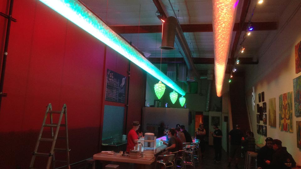 Kilowatt Brewery at night