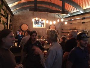 interior of alesmith bourbon barrel aged tasting room