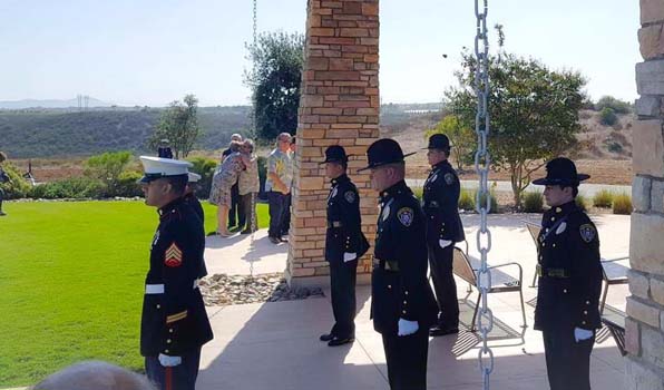 San Diego Police Honor Guard Miramar national cemetery san diego