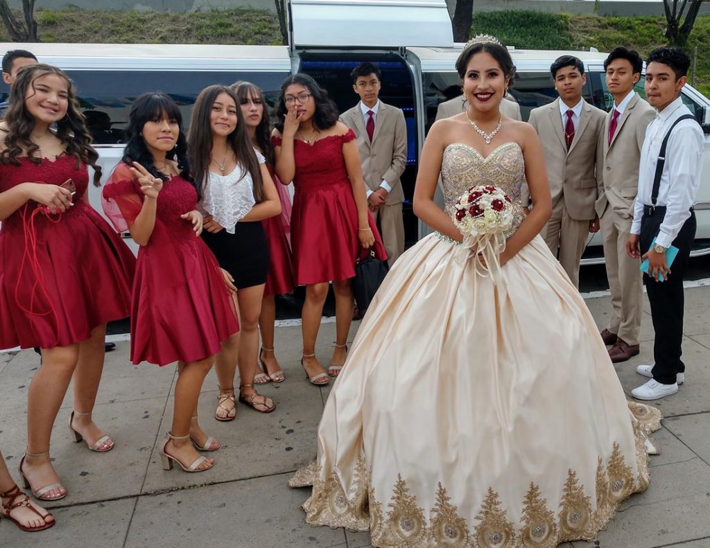 quince in san diego california with a plus limousine cadillac escalade limo